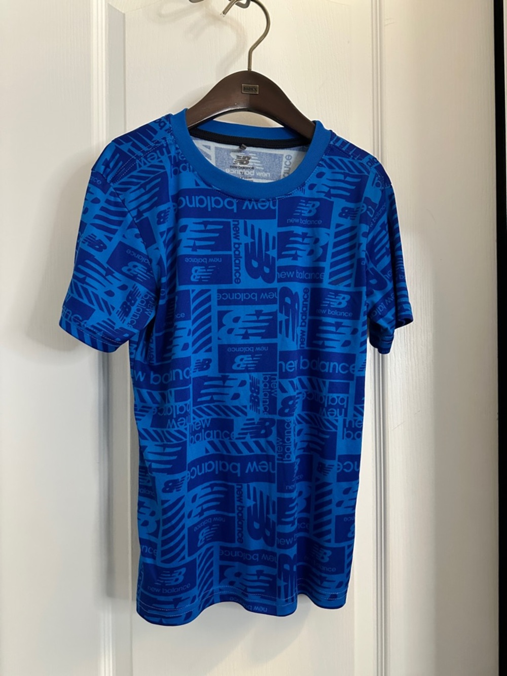 New Balance, Blue Printed Short Sleeve T-Shirt